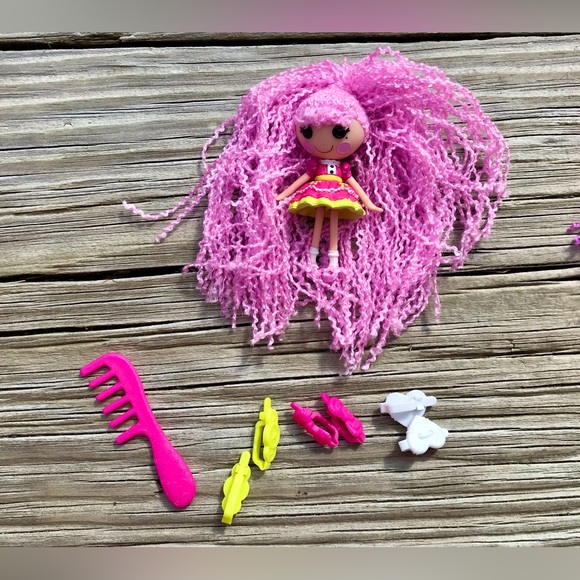 LALALOOPSY Spot Mittens Peanut Mini Dolls Loopy Hair Barrette Brush Accessories - Picture 4 of 10